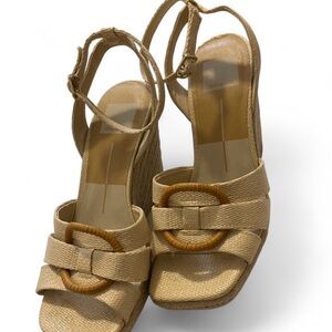 Dolce Vita Beige Wedge Sandals